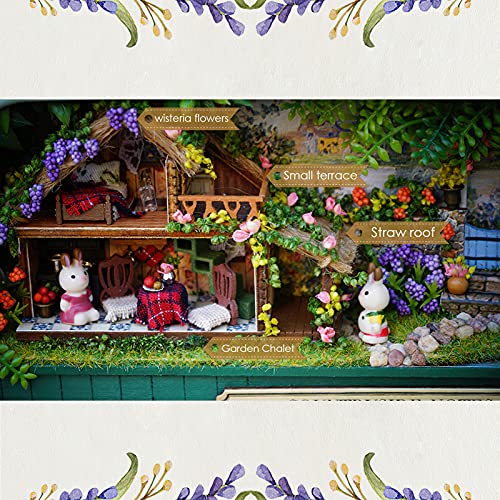 Qinhum Casa delle Bambole in Legno in Miniatura