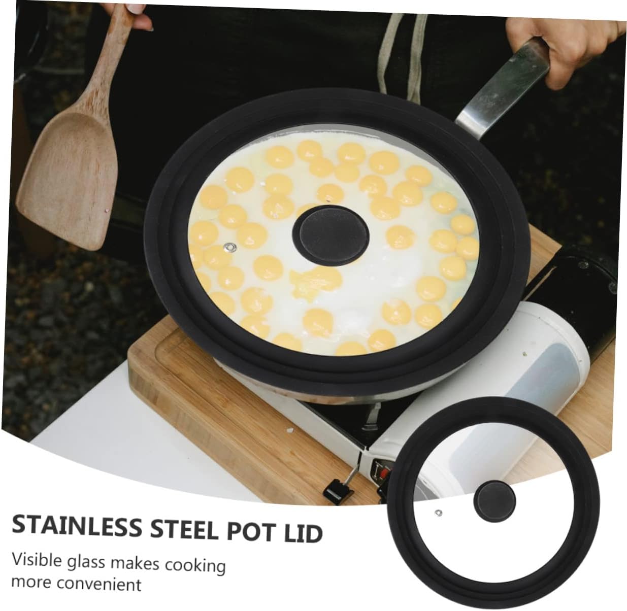 3個 多目的蓋 リムクリップ パン 手や火傷に安全なポット フライ 多機能サイズ ブラック クッキングカバー レッド ユニバーサルビ