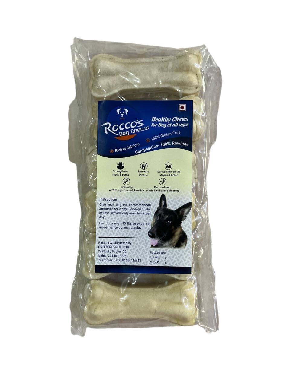 Roccos Pet House Rawhide Dog Chew Bone 3 Inches Pack of 6 Pieces Bones, Chicken Flavour, Dog Treats, Delicious Bones for All Breed Sizes Dogs (B0D8JDYNS8) Amazon Price History, Amazon Price Tracker