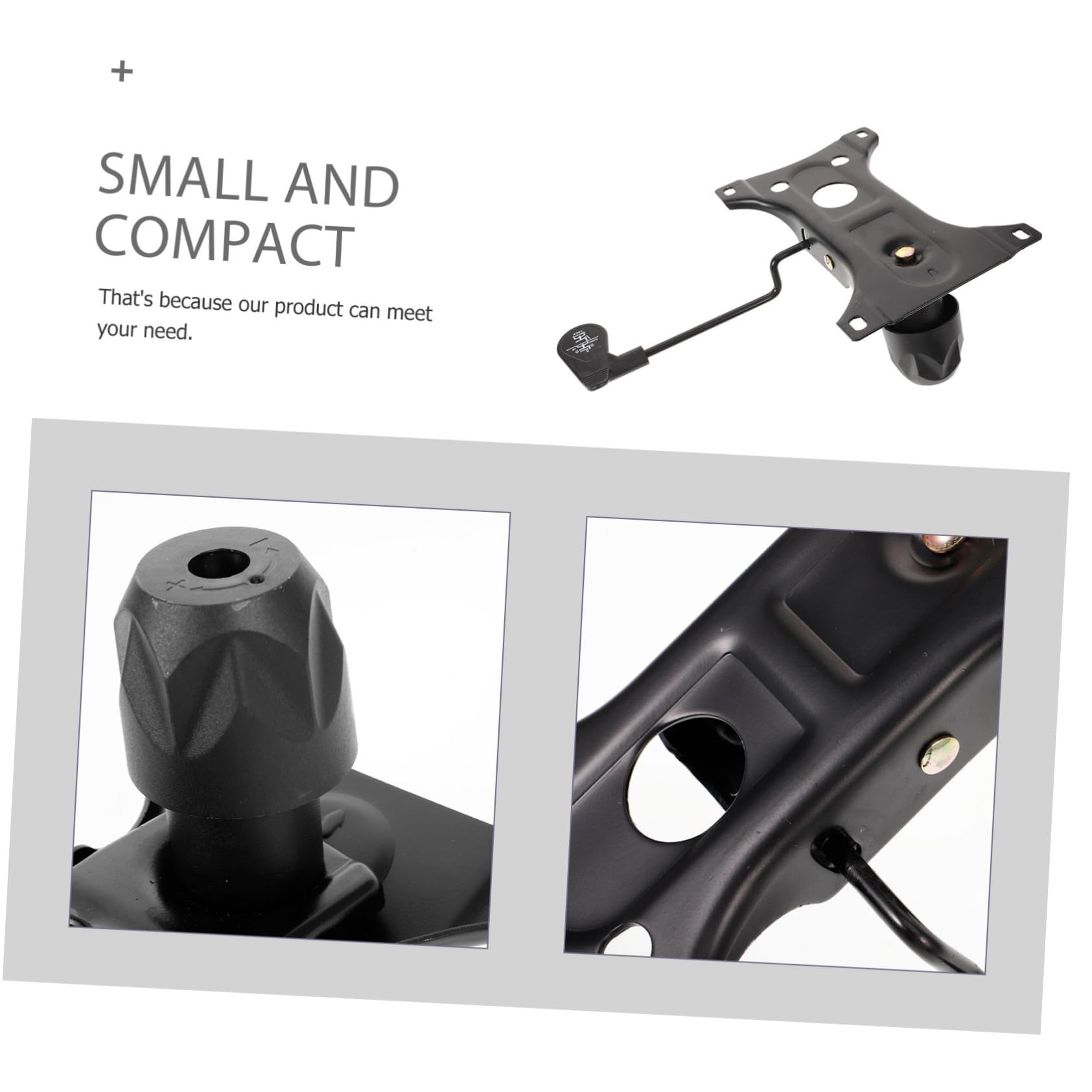 Pieza De Repuesto para Silla De Oficina Base Giratoria Metálica Ajustable Mecanismo De Control De Inclinación para Sillas Medianas Uso Ergonómico y Ahorro De Espacio