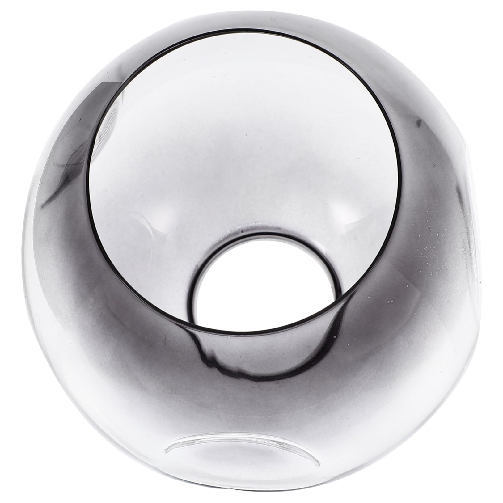 MAGICLULU Glass Lamp Shade Replacement Pendant Lamp Shade for Chandelier Sconce Light Fixture Cover in Grey
