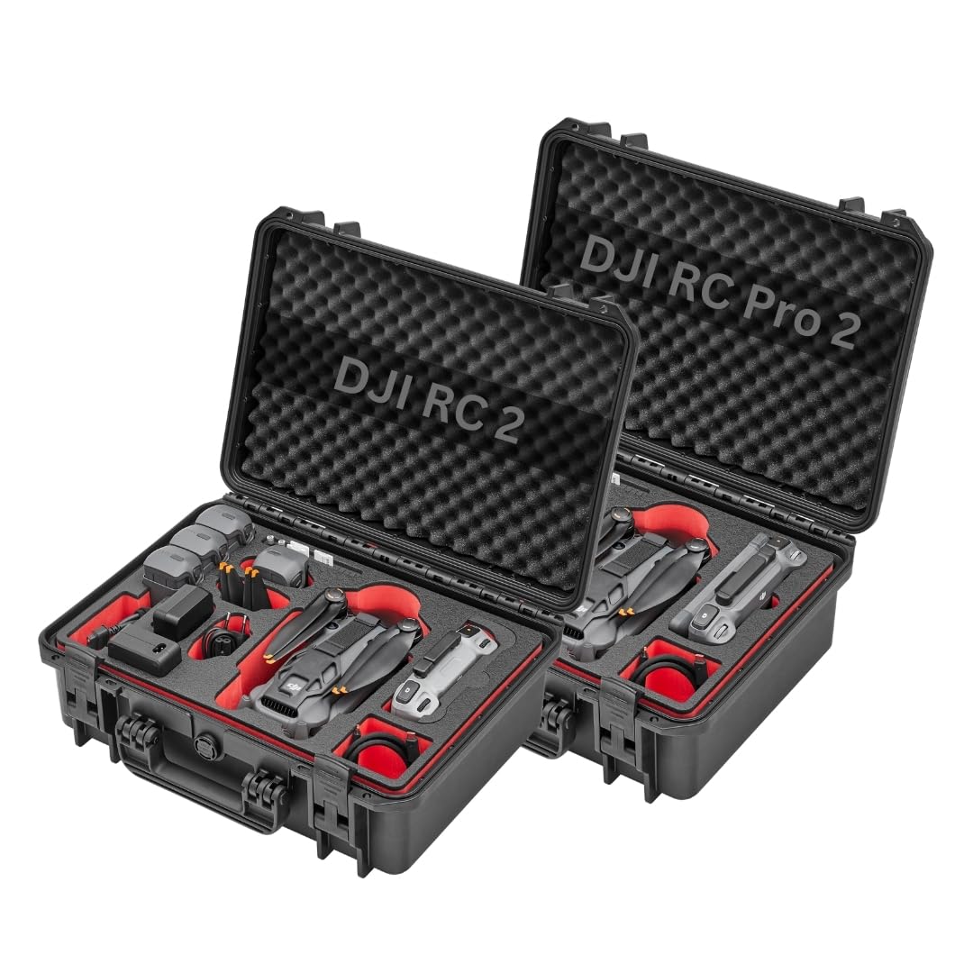 TomCase Custodia per droni "Travel Edition" per DJI Mavic 4 Pro, Fly More/Creator Combo, con RC2/RC Pro 2 – Custodia rigida, impermeabile Outdoor Case IP 67, soddisfa gli standard militari – Made in