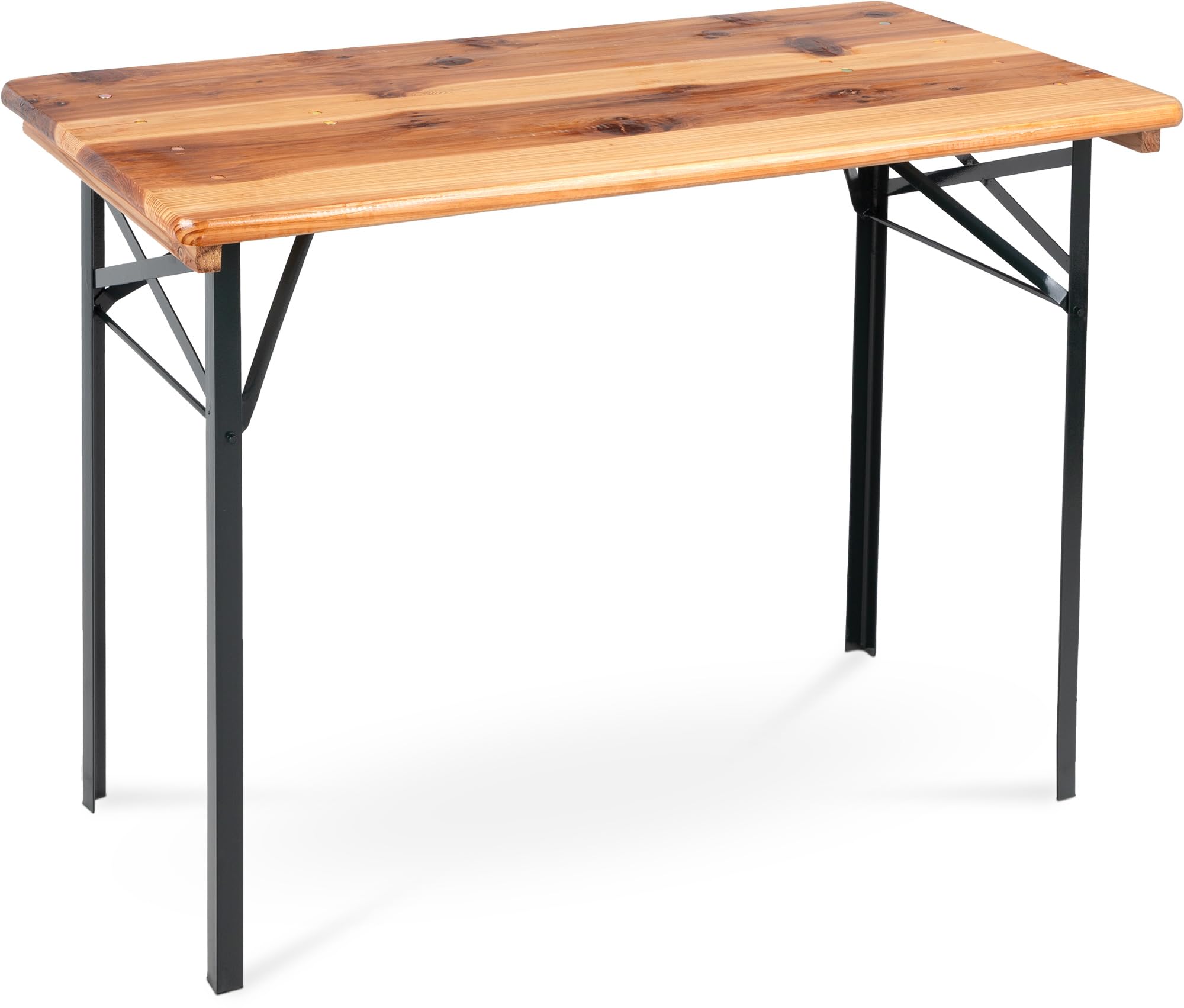 Stagecaptain BBT-117 Hirschgarten Table de Jardin 117 cm - Table de Brasserie Pliable Robuste