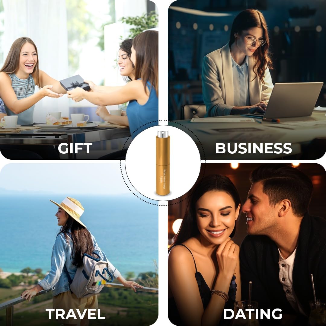 Herba Lemon Perfume for Women, Travel Size Eau De Parfum Set – 7 x 9ml Premium Fragrances – Small-Batch, Long-Lasting – Gift for Women – Luxury Scents for Work, Travel, Date Night