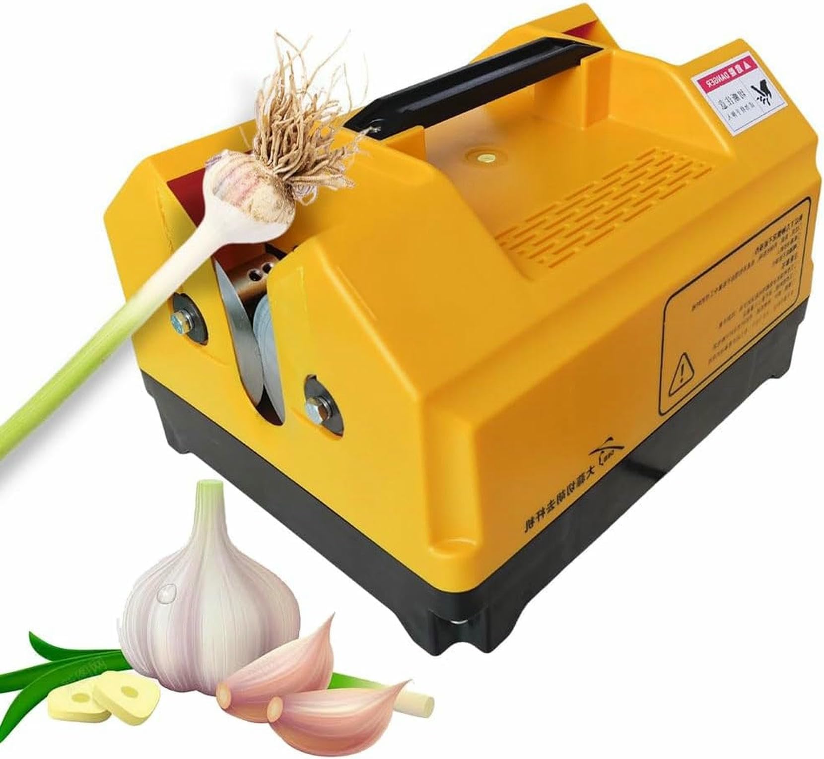 Macchina da Taglio al Rizoma di Aglio Elettrico, Macchina per Sodo A Due Teste, Attrezzature Agricole per Gli Agricoltori di Aglio per Tagliare in Modo Efficiente Rizomi di Aglio Fresco