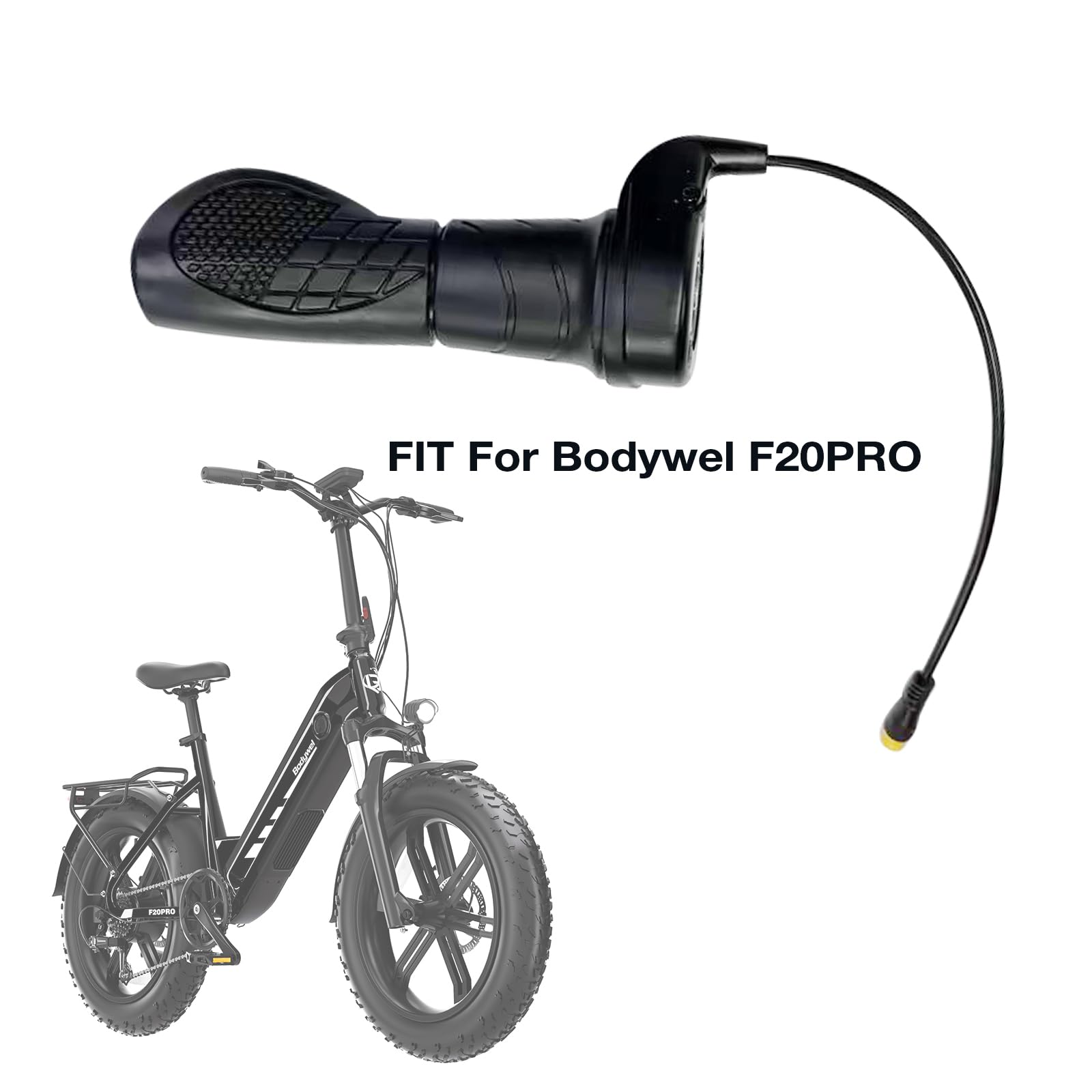 Bodywel Acceleratore a manopola girevole, Leve acceleratore compatibile con i modelli Bodywel 2026 T16PRO, F20, F20PRO, A26, D6 D9 regolatore di velocità per bici elettriche