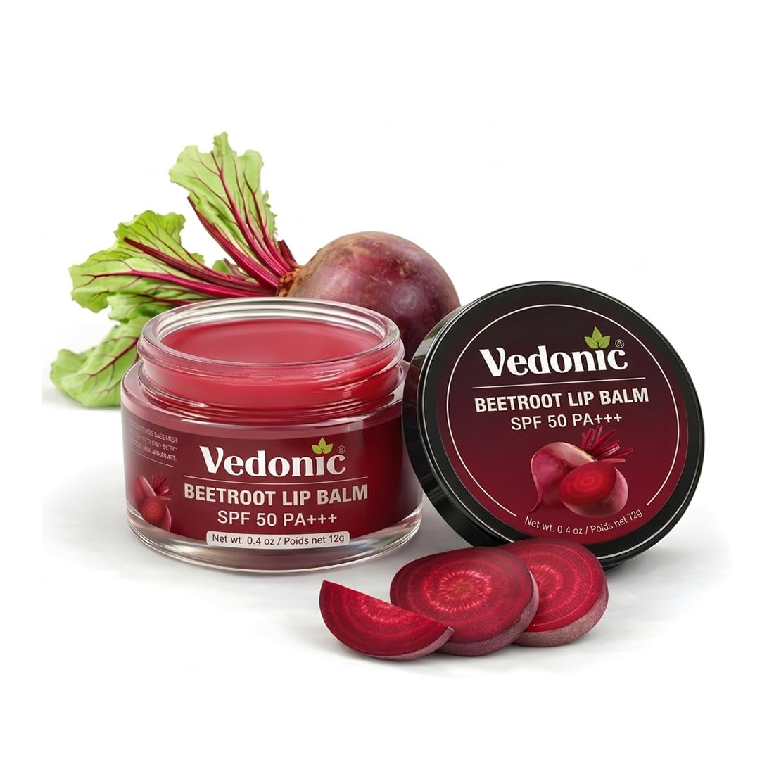Beetroot Lip Balm with SPF 50 PA+++ | Hydrated and Nourishing Lips| Visibly Lighter Lips | Evens Out Lip Tone | De-pigmentation Balm | for both women and men | 12 Gm-image-14
