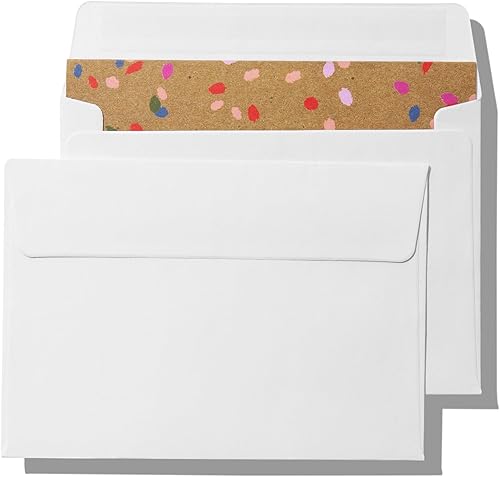 Pack It Chic - Sobres blancos A1 de 3 58 pulgadas x 5 18 pulgadas (110 unidades) con autosellado para tarjetas RSVP, notas de agradecimiento,