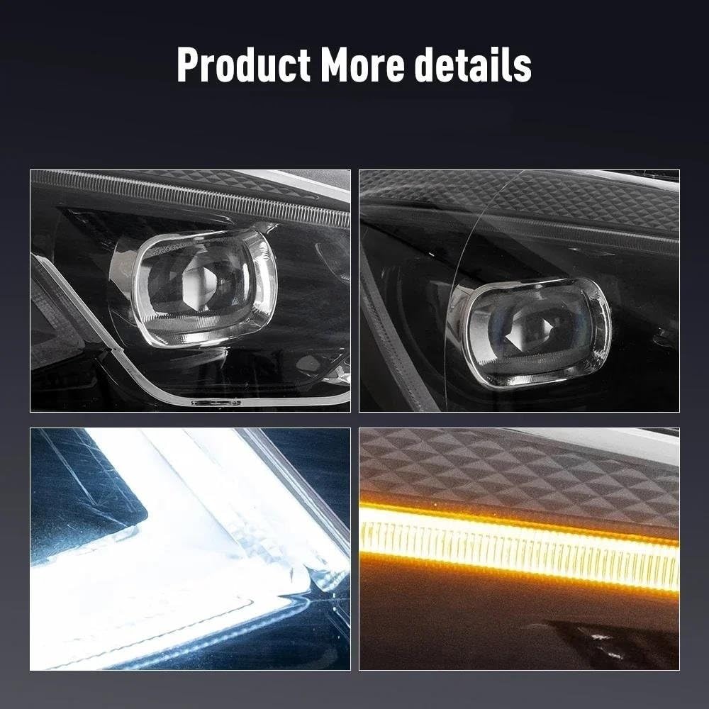 Coppia Di LED Gruppo Faro Per Auto Per VW Per Golf 6 MK6 2010-2014 | Fari DRL Segnale Sintonizzazione Plug And Play Lampada Frontale(Guidatore destro)