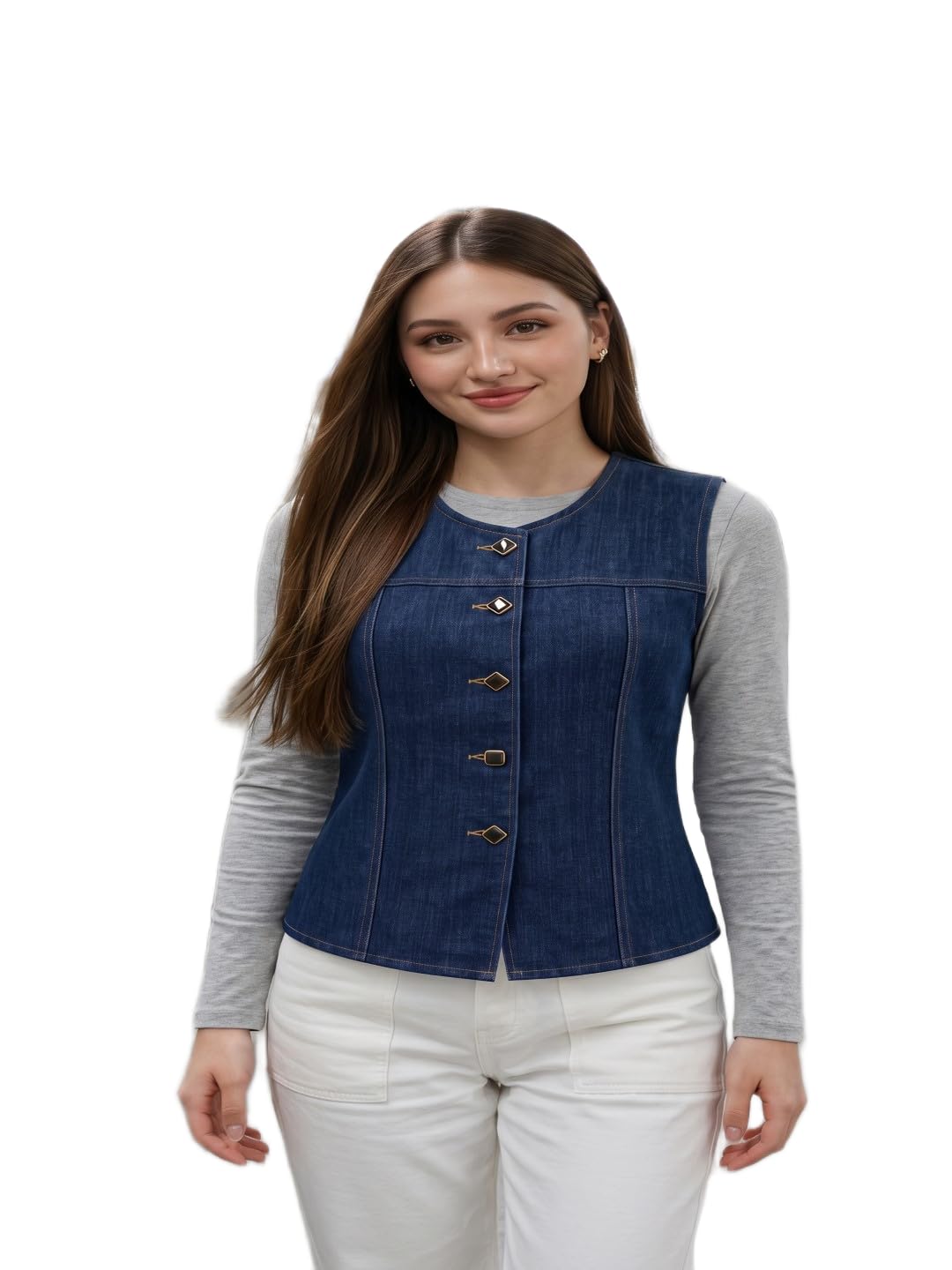 Premium Stonewash Denim Vest-picture-11
