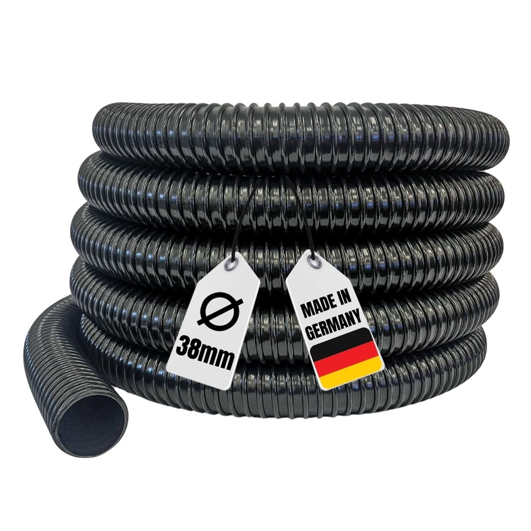 AquaOne Teichschlauch 38 mm 1 1/2' Meterware I Hochwertiger Teich Schlauch für Garten & Teiche I Teichschlauch I Spiralschlauch I Saugschlauch I Pumpenschlauch I Flexibel Wasserschlauch