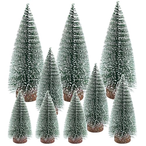 9 Stück Weihnachtsbaum Mini Künstlich,Kleiner Weihnachtsbaum,Mini...