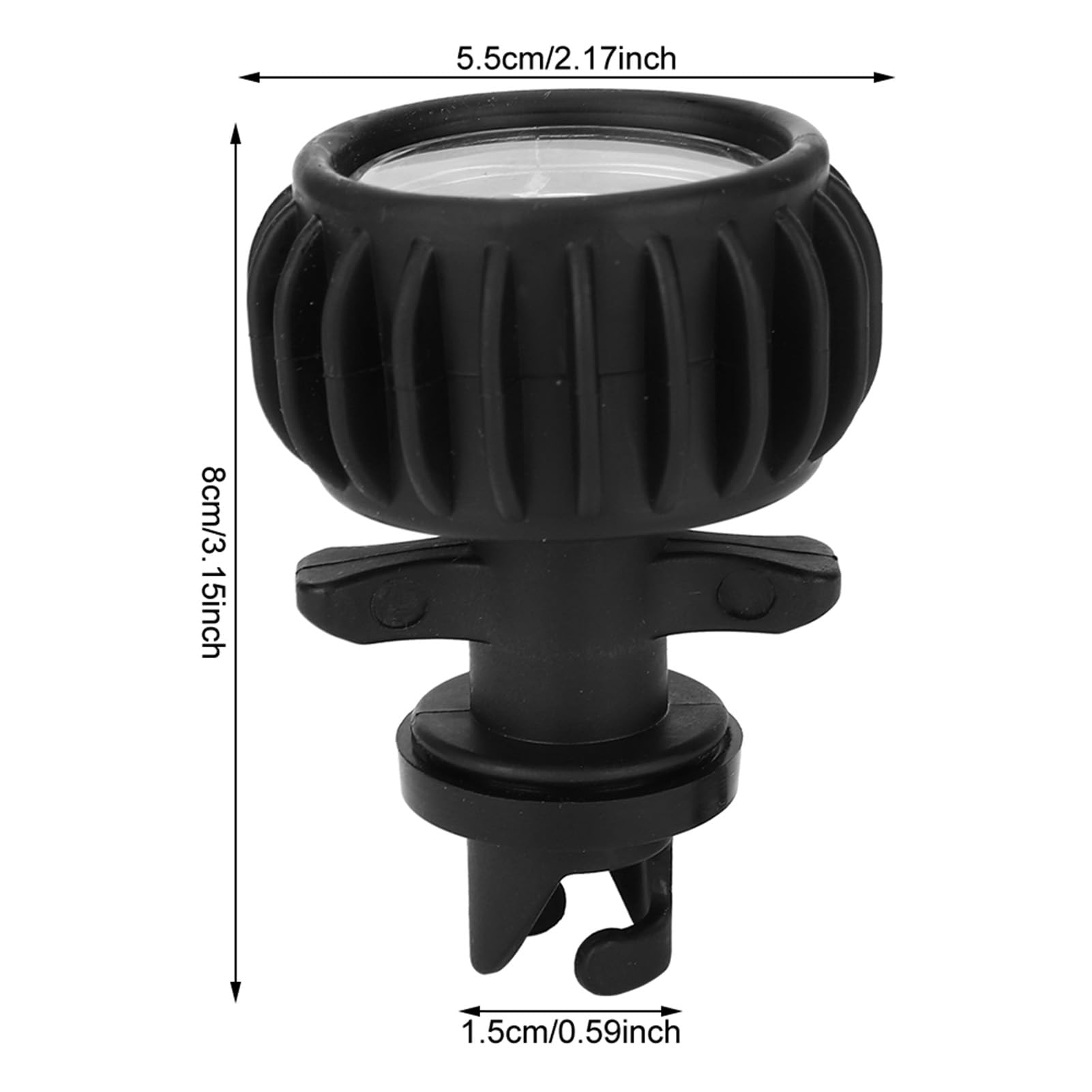 Cocoarm Schlauchboot-Luftmesser 0-2 BAR oder 0-30 PSI Kajak-Luftdruckmesser Schlauchboot-Druckmesser Unidirektionales Manometer-Messwerkzeug für Schlauchboot-Schlauchboot-Kajak