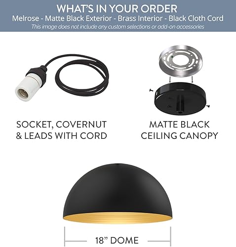 Vista 33 de Steel Lighting Co. Westwood - Lámpara de almacén Montaje en techo Cúpula redonda de 24 pulgadas Luz de granero de acero grande fabricada