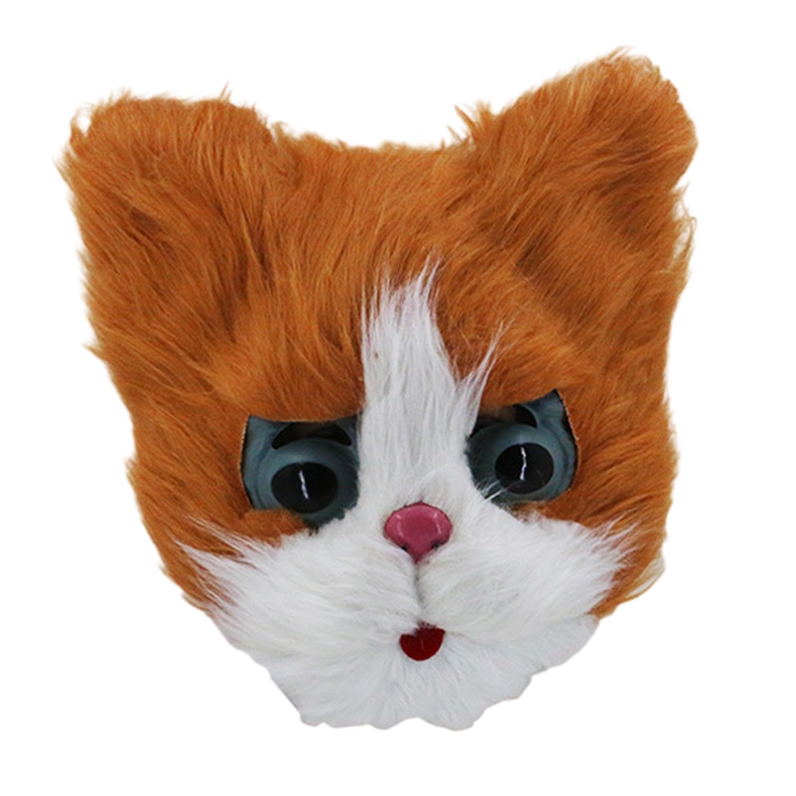 bnf Novelty Cat Mask Realistic Headdress Animal Mask for Party Festival Carnival Yellow | Clothing, Shoes & Accessories | Costumes, Reenactment, Theater | Accessories | Masks & Eye Masks