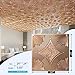 Art3d Drop Ceiling Tiles 24x24 in Bronze (12-Pack, 48 Sq.ft), 3D Wainscoting Panels Glue Up 2x2