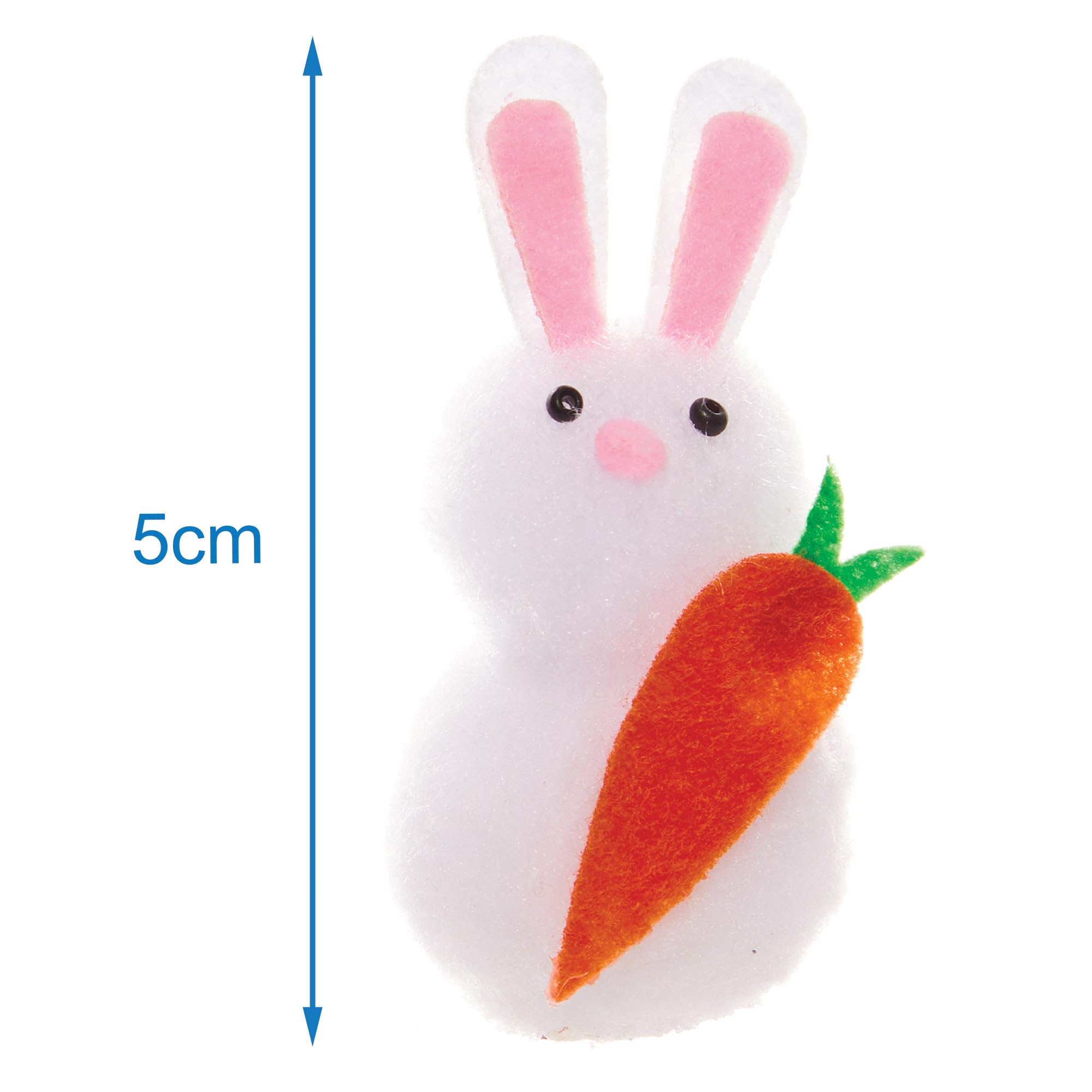 Baker Ross FX963 Pom Pom Bunnies - Pack of 12, Easter Embellishments for Crafts, Multicolour, 14 x one size - Image 4