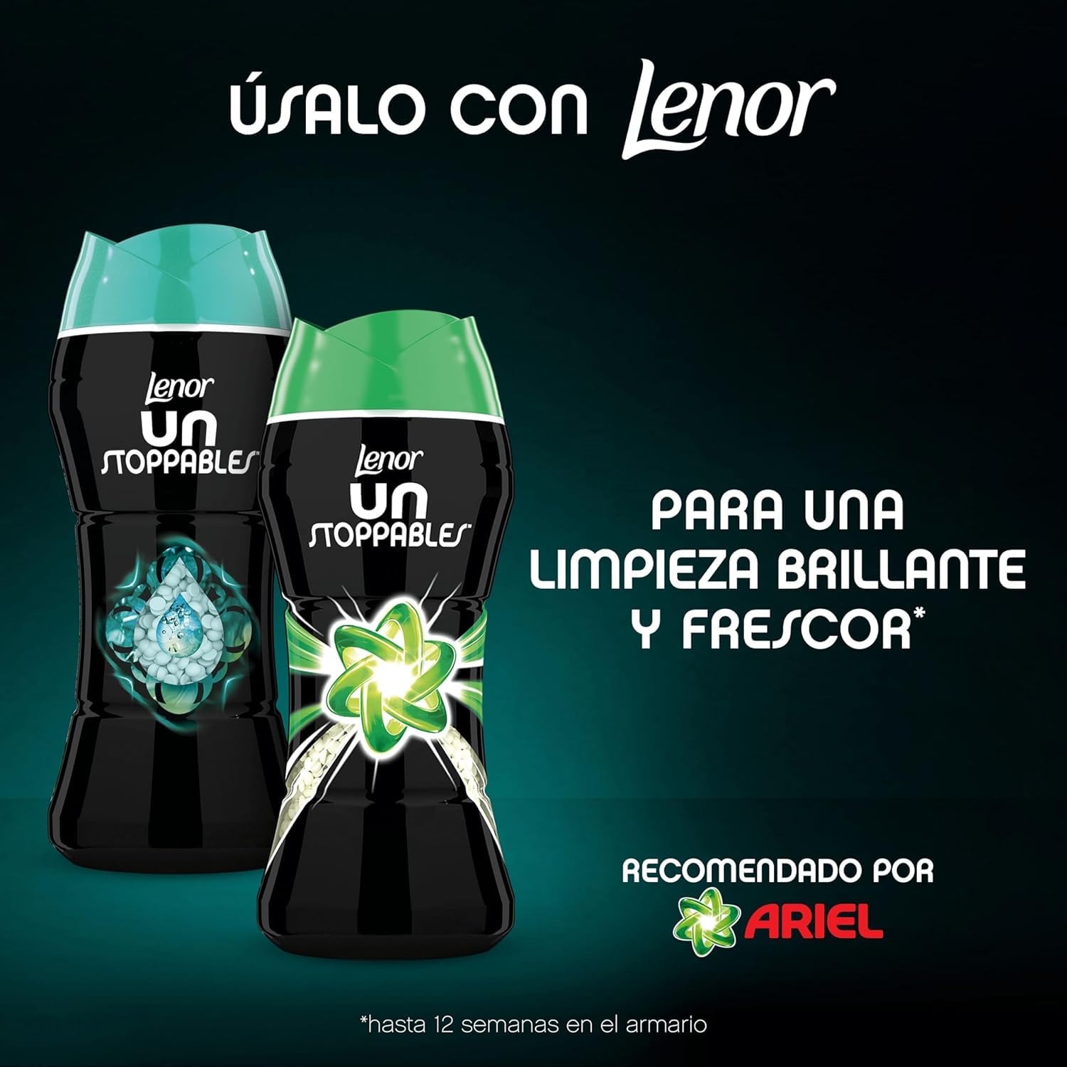 Ariel Detergente Lavadora Liquido 160 Lavados (4x40), Original, Jabon Limpieza Mejorada en Ciclos Mas Frios con la Exclusiva Tecnologia de Limpieza en Frio