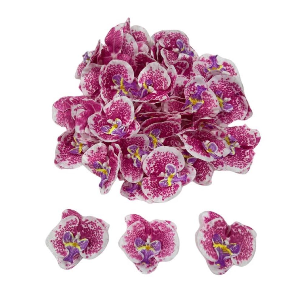 Corkwaw 50 Pcs Orchid Petals Artificial Decorations Orchids Heads Flowers