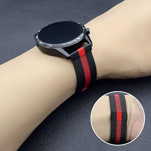 Miniatura 10 de Correa de metal de 0.709 in compatible con Fossil Women's Gen 4 Sport  Charter HR  Gen 3 Venture Correa de reloj de acero inoxidable de liberación