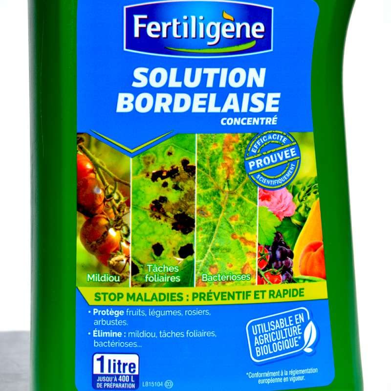 Fertiligène Solution Bordelaise liquide toutes cultures - 1 litre concentré à diluer