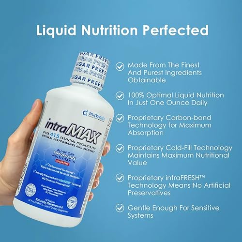Miniatura 6 de DRUCKER Labs - Minerales líquidos orgánicos IntraMAX 2.0, multivitamínico líquido para hombres y mujeres, sin OMG, sin lácteos, sin gluten,