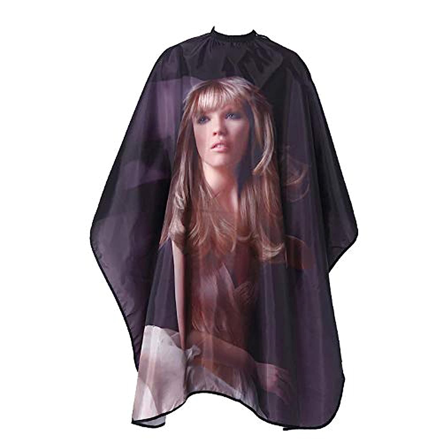 OSEN Nylon Girl Print Hair Cutting Hair Styling Salon Sheet Apron for Women Saloon Use, 55x62 Inch-image-27