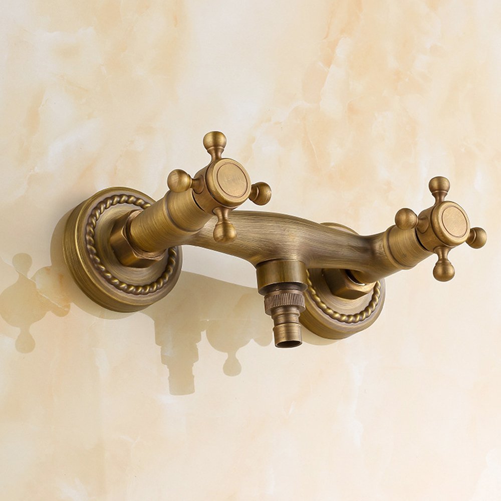 Ottone Parete Miscelatore Rubinetto Bagno Doccia Rubinetto Valvola Interruttore di Controllo Rubinetto Bagno Vintage