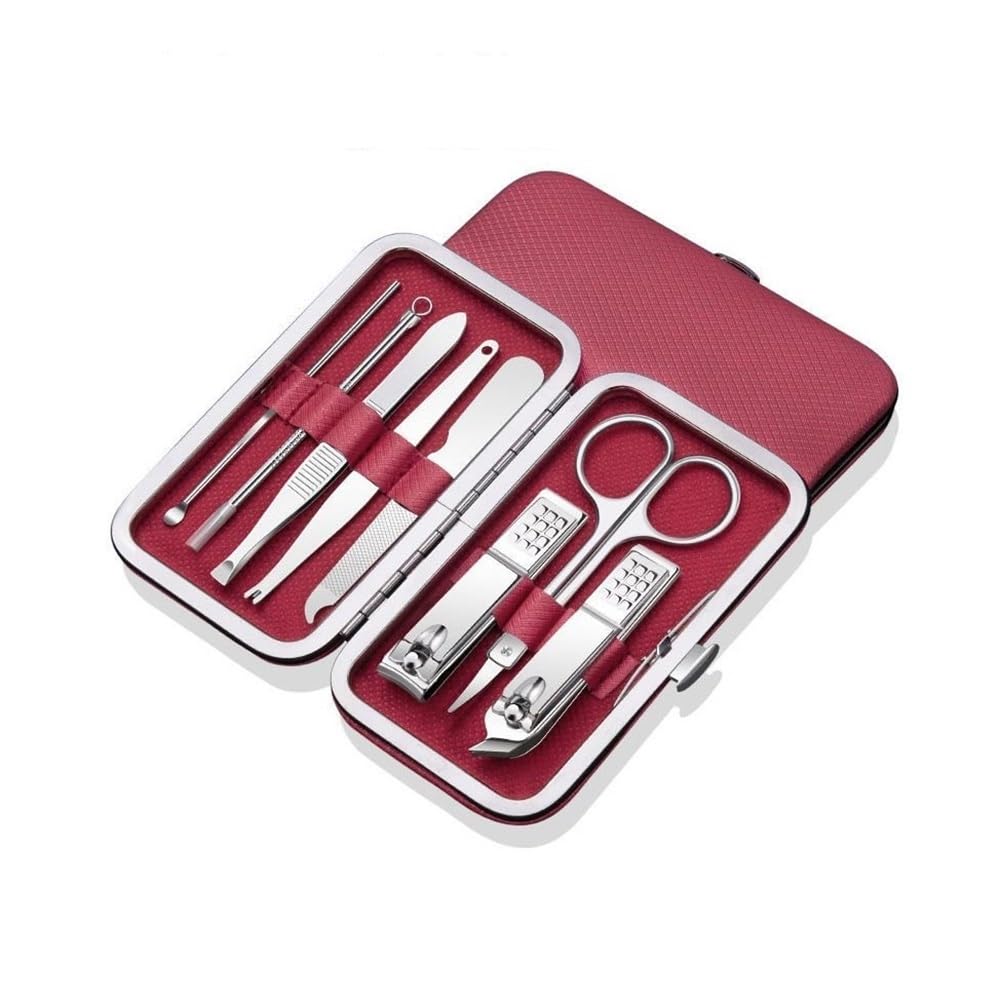 Kit de manucure anti peaux mortes : 8 outils en acier pour éliminer les cuticules des pieds