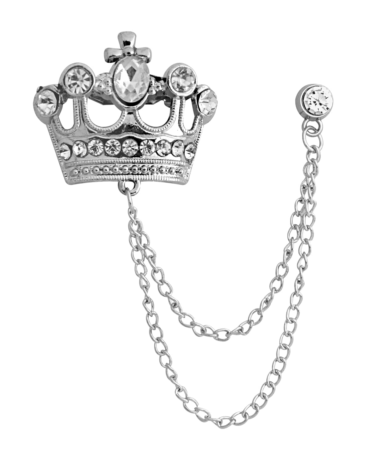Exotica Fashions New Metal Golden Brooch for MensEF-MTL-BROOCH-85-Silver (B0C3HS1N2T) Amazon Price History, Amazon Price Tracker