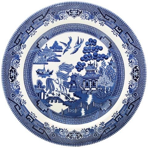 Churchill Blue Willow Plate 20cm (Set of 6)