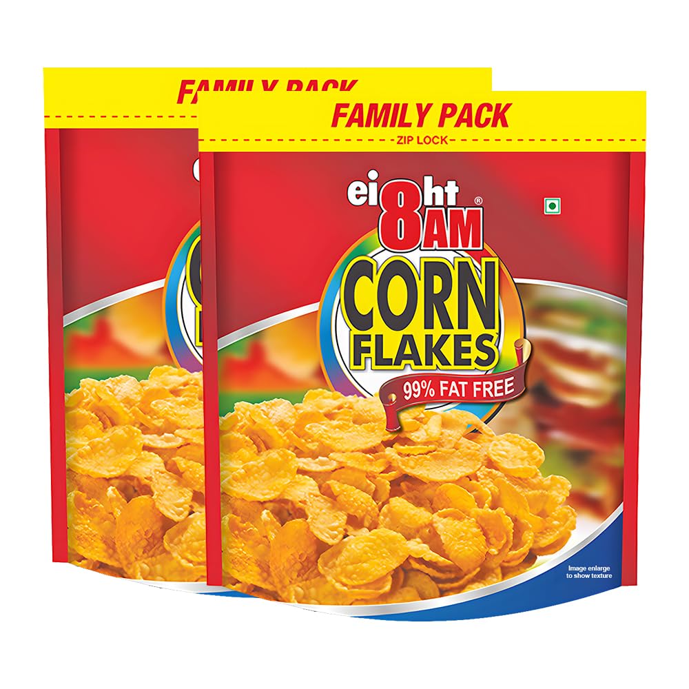 See full amazon price history chart for 8AM Cornflakes Family Pack 1kg (Pack of 2), 92% Corn, 99% Fat Free, No Cholesterol, Trans Fat, Vitamin B3 & Iron, Crunchy & Nutritious Whole Grain Breakfast Cereal 8AM Cornflakes Family Pack 1kg (Pack of 2), 92% Corn, 99% Fat Free, No Cholesterol, Trans Fat, Vitamin B3 & Iron, Crunchy & Nutritious Whole Grain Breakfast Cereal (B091666DT5) Amazon Price History, Amazon Price Tracker