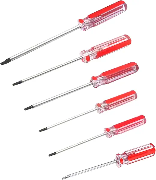6pcs Plastic handle Triangle Head Screwdriver Set Magnetic Tip Y Shape Triangle Head Screwdrivers Set.(1.8/2.0/2.3/2.7/3.0/4.2mm）
