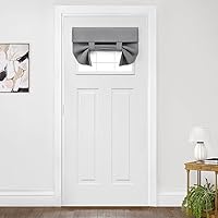 Vista 77 de HOMEIDEAS Cortinas opacas de aula para puerta delantera, cubierta de ventana de puerta de aula, persianas de privacidad con aislamiento térmico