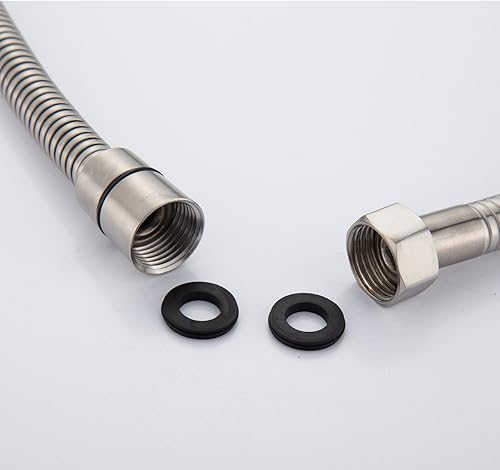 Miniatura 9 de CIENCIA Manguera de ducha RV de 4.9 ft de acero inoxidable flexible de repuesto con accesorios de latón, FHA018