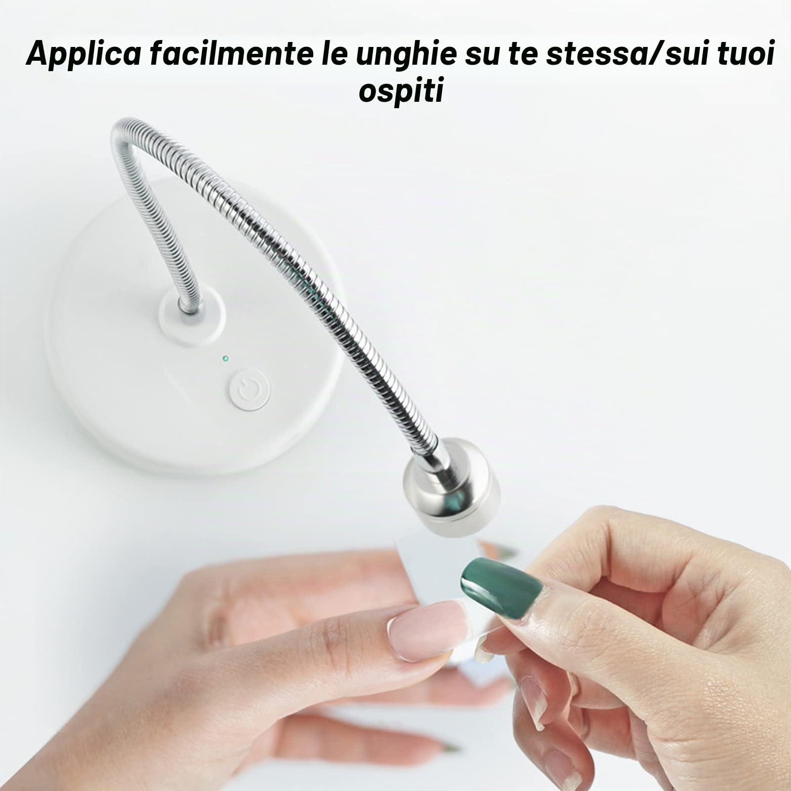 Mini Lampada per Unghie Lampada per Unghie a LED, Lampada per Unghie UV Lampada per Unghie USB Portatile Asciugatrice per Unghie Testa Girevole Smalto per Unghie Asciugatrice per Colla con Timer 60s