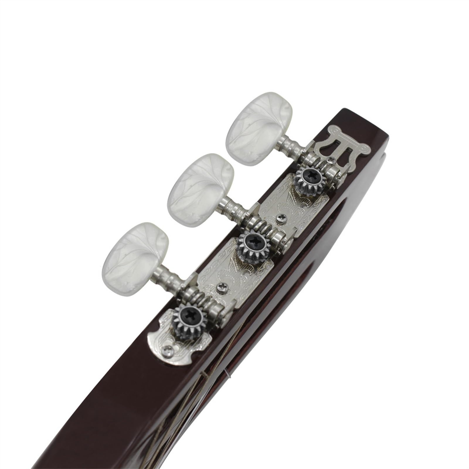 Coppia di pulsanti di accordatura per chitarra classica per chitarra acustica Pulsanti di accordatura per chitarra con tripla manopola rotonda Testa Dell'accordatore Per Chitarra
