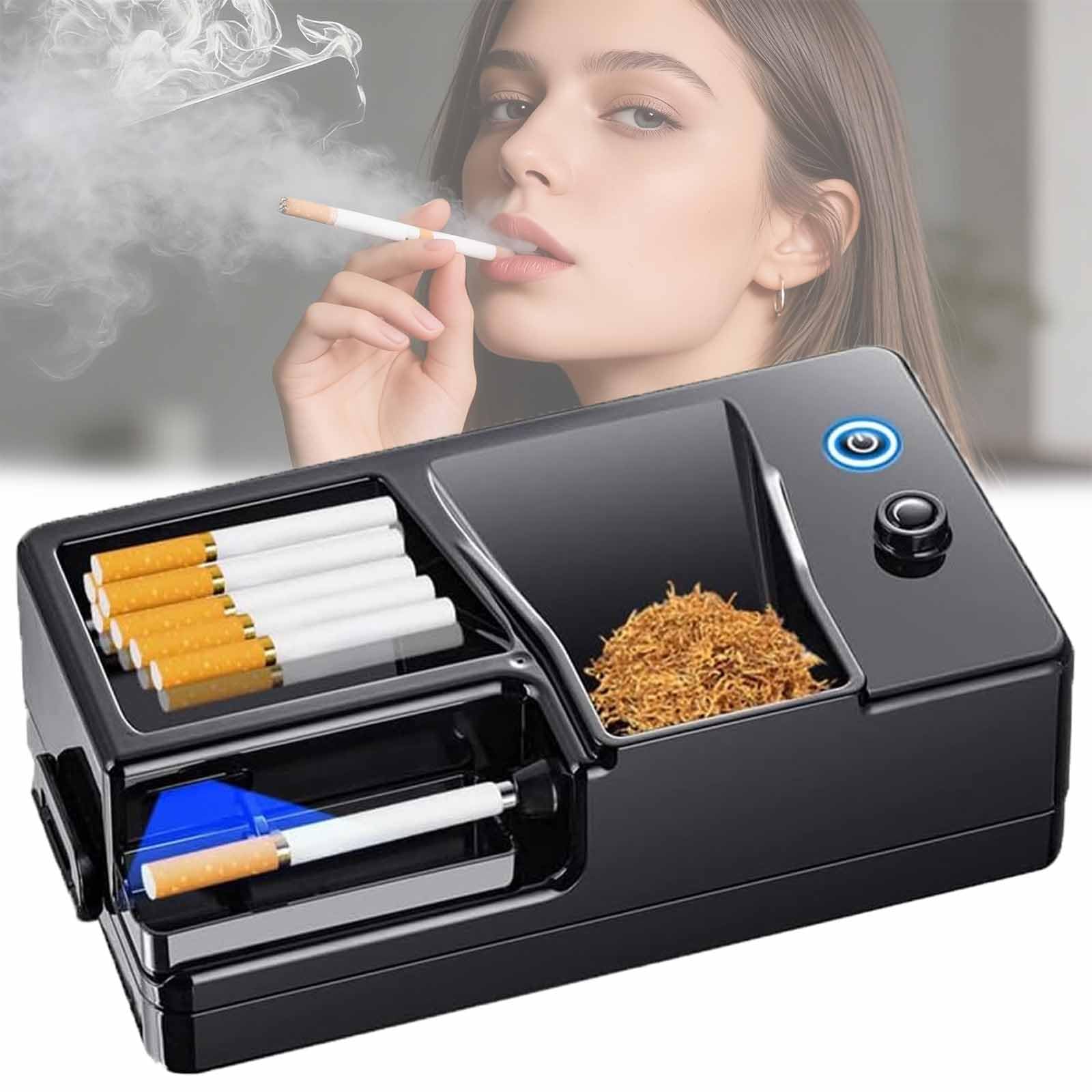 Macchina per rollare sigarette con induzione intelligente e regolazione della tenuta, design durevole con vassoio per un facile rotolamento