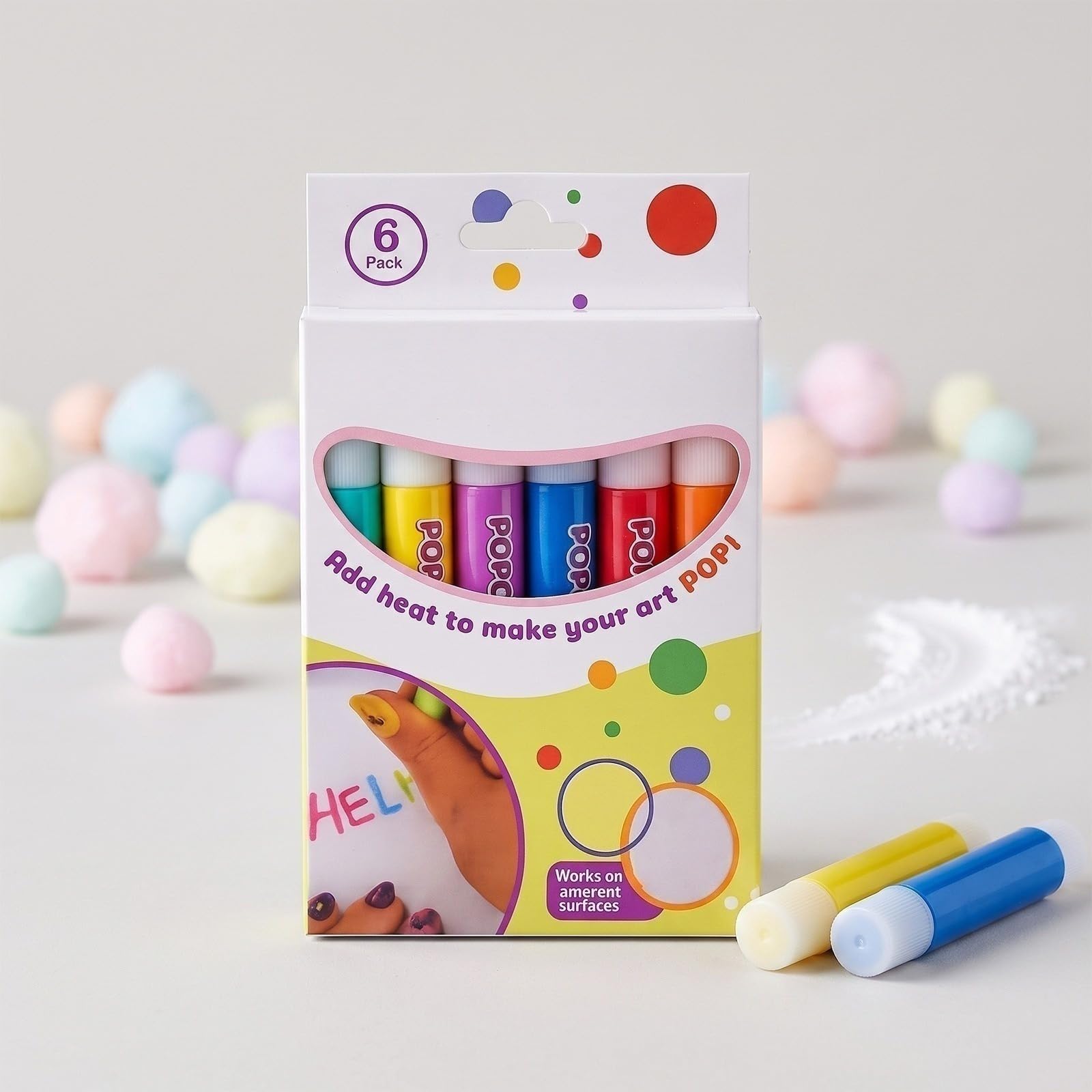 School Art Project Supplies nietoksyczne puffy pióra kreatywne DIY DrawingTools | Długopisy do rysowania bąbelków scrapbooking, karta podarunkowa, kreatywne hobby kredki z efektem akwareli z nadrukiem 3D