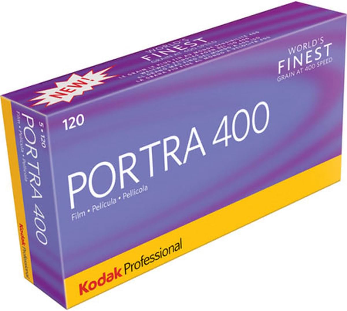 KODAK Portra 400 Professional ISO 400, 120 propack, Color Negative Film (5 Rolls per Pack)