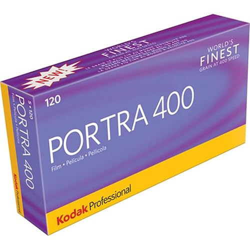 KODAK Portra 400 Professional ISO 400, 120 propack, Color Negative Film (5 Rolls per Pack) - 1 Pack