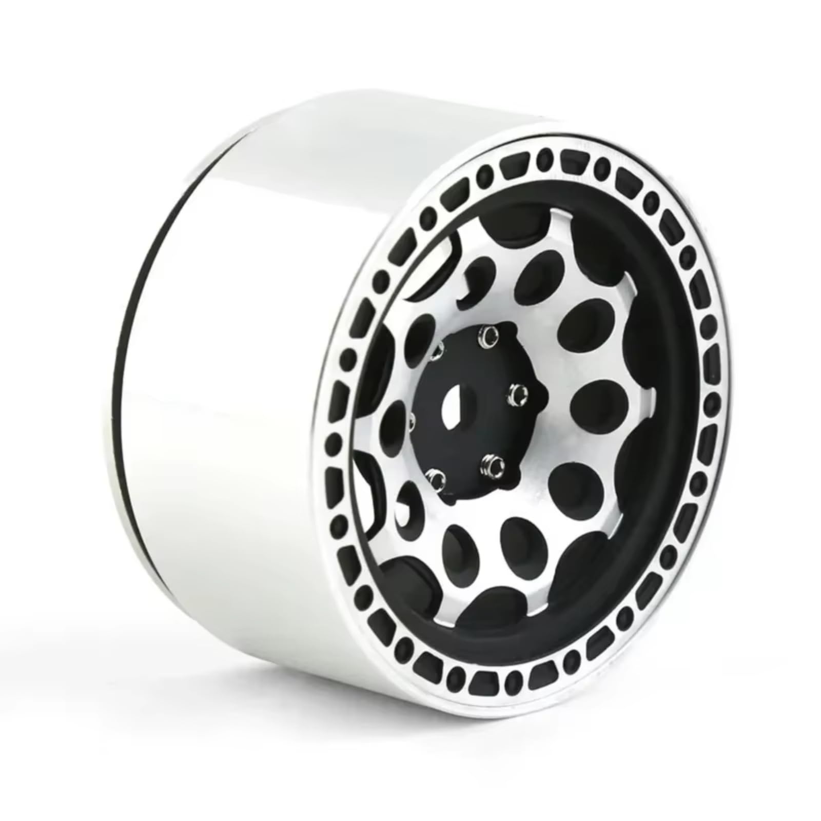 Compatibile Con Traxxas Per TRX4 Per TRX6 Per Axial Per SCX10 1/10 RC Crawler Ricambi Auto Accessori 2.2 "Cerchi Beadlock In Metallo A 12 Raggi Rc Car Pneumatici