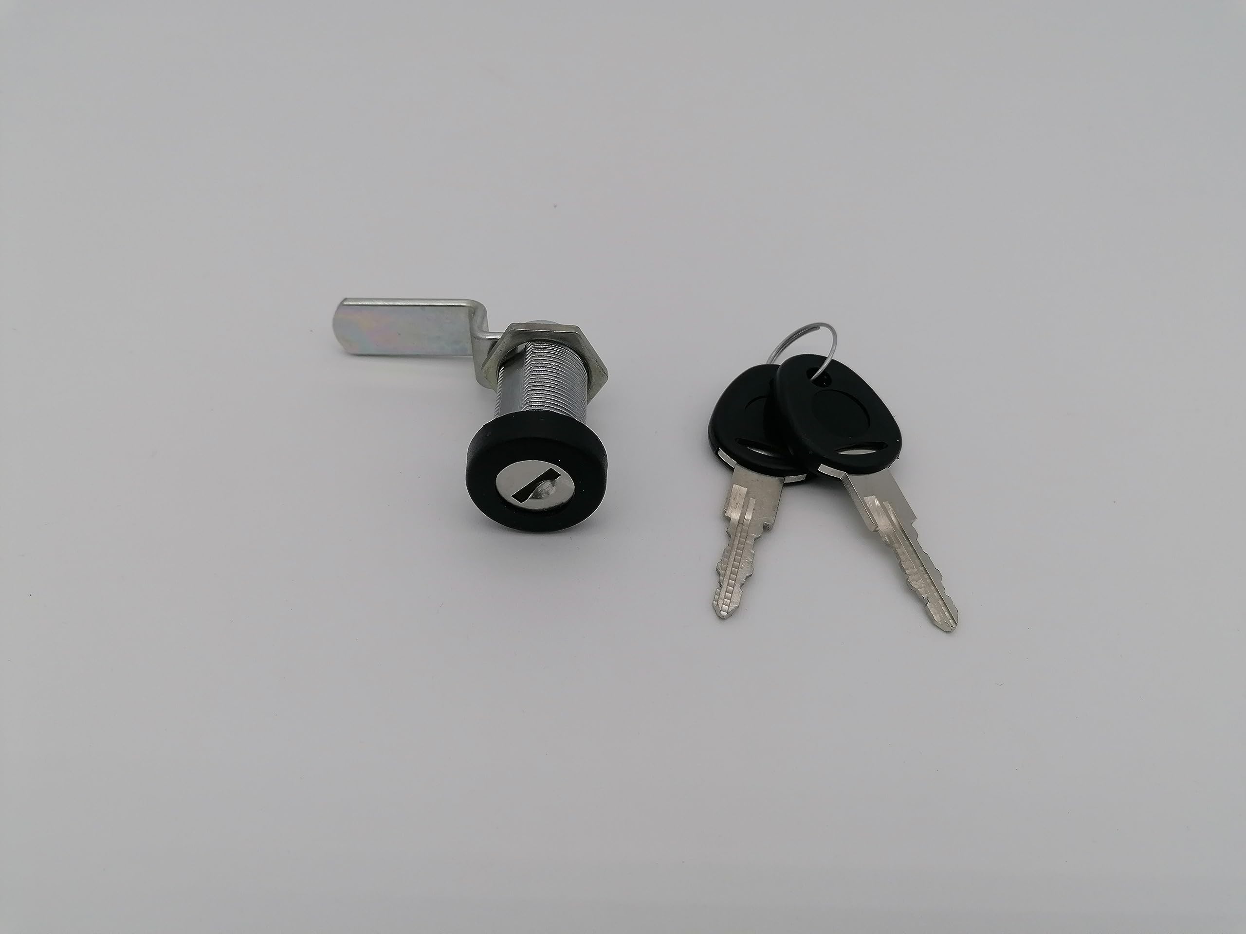 CR-MOESANCO® Cerradura de Seguridad Cilíndrica de Acero Inoxidable para Buzón, Baúl de Caravana, Cofre de Autocaravana, Armario con 2 Llaves