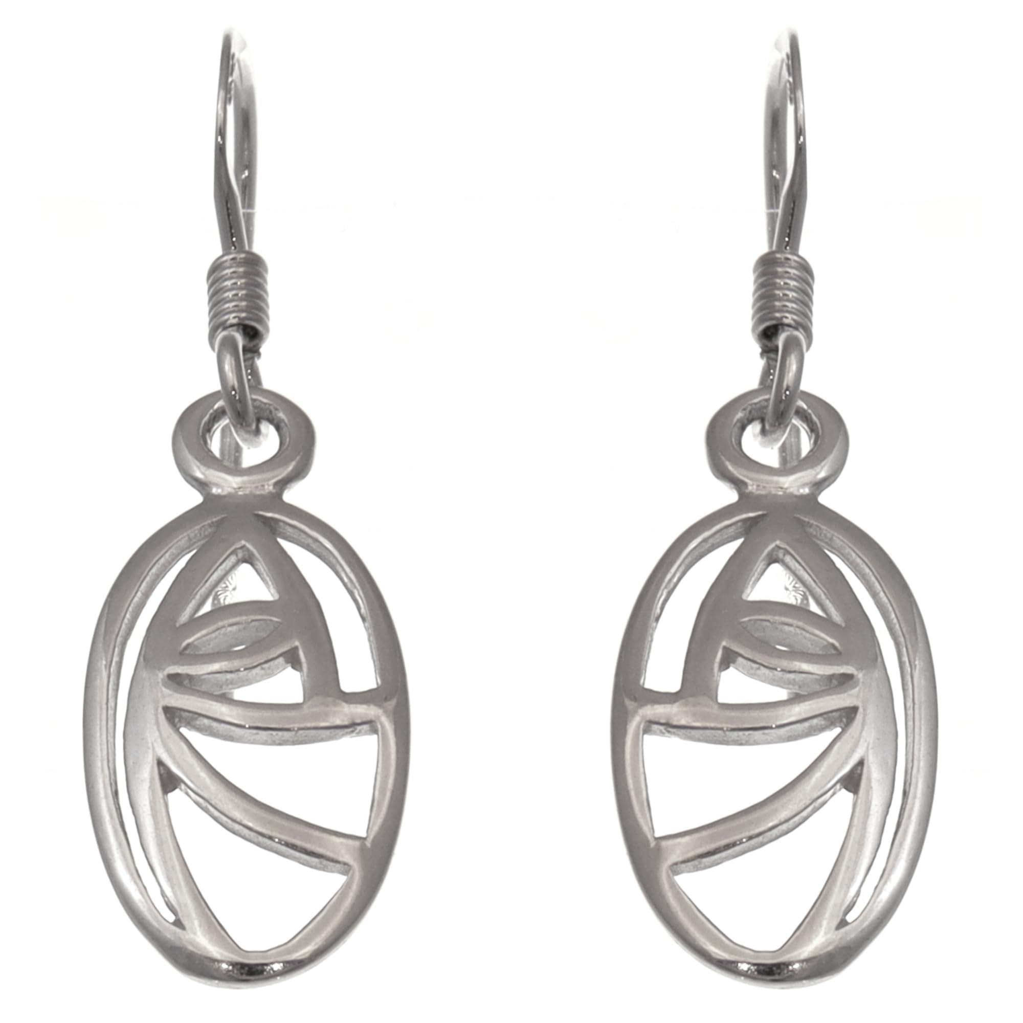 Charles Rennie Mackintosh 925 Sterling Silver Earrings for Women - Drop Earrings with Jewellery Gift Box - 20mm x 10mm