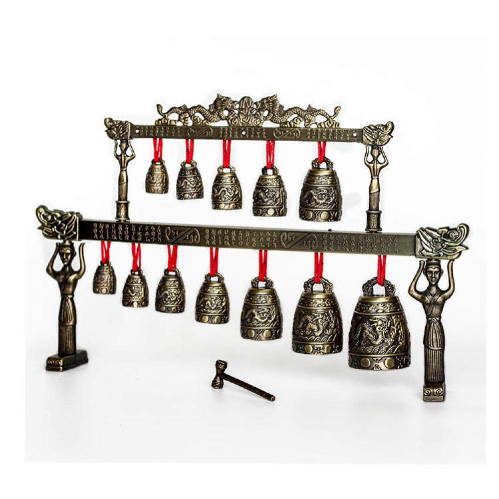 Statue de carillons ronds en alliage d'artisanat d'art pour collectionneur