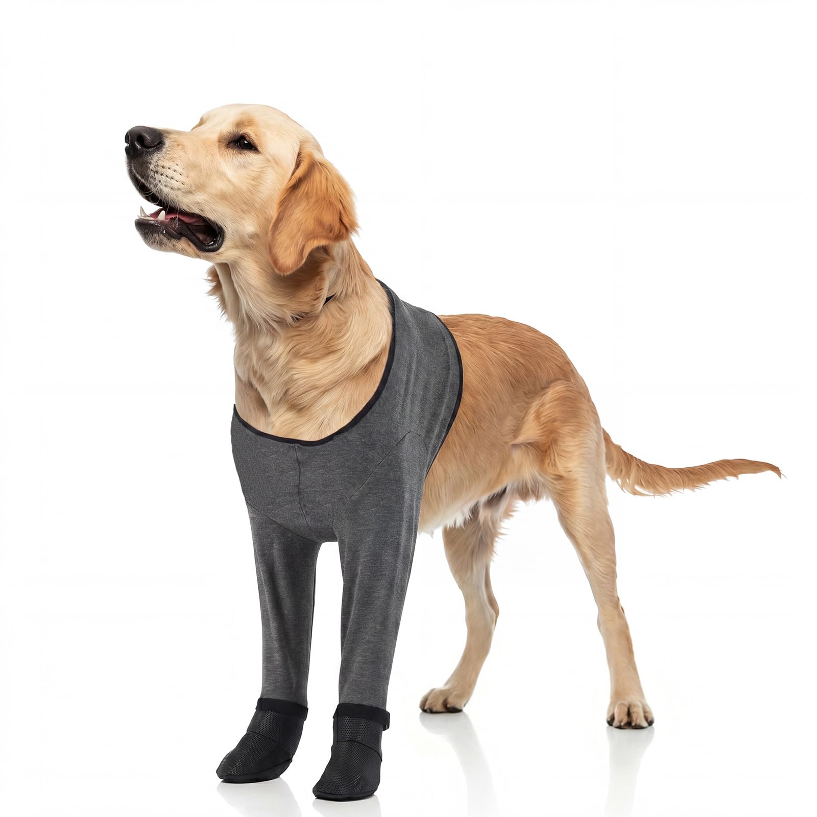 LETSQK Dog Leg Sleeve & Paw Protectors, Non-Slip Dog Boots for Injured Paws