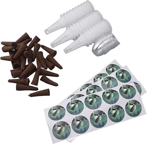 TOPINCN 30 Set Plant Seed Starter Pods Kit Seedling Tools Germination Hydroponics Substrate Planting Covers Grow Stickers Planting Garden