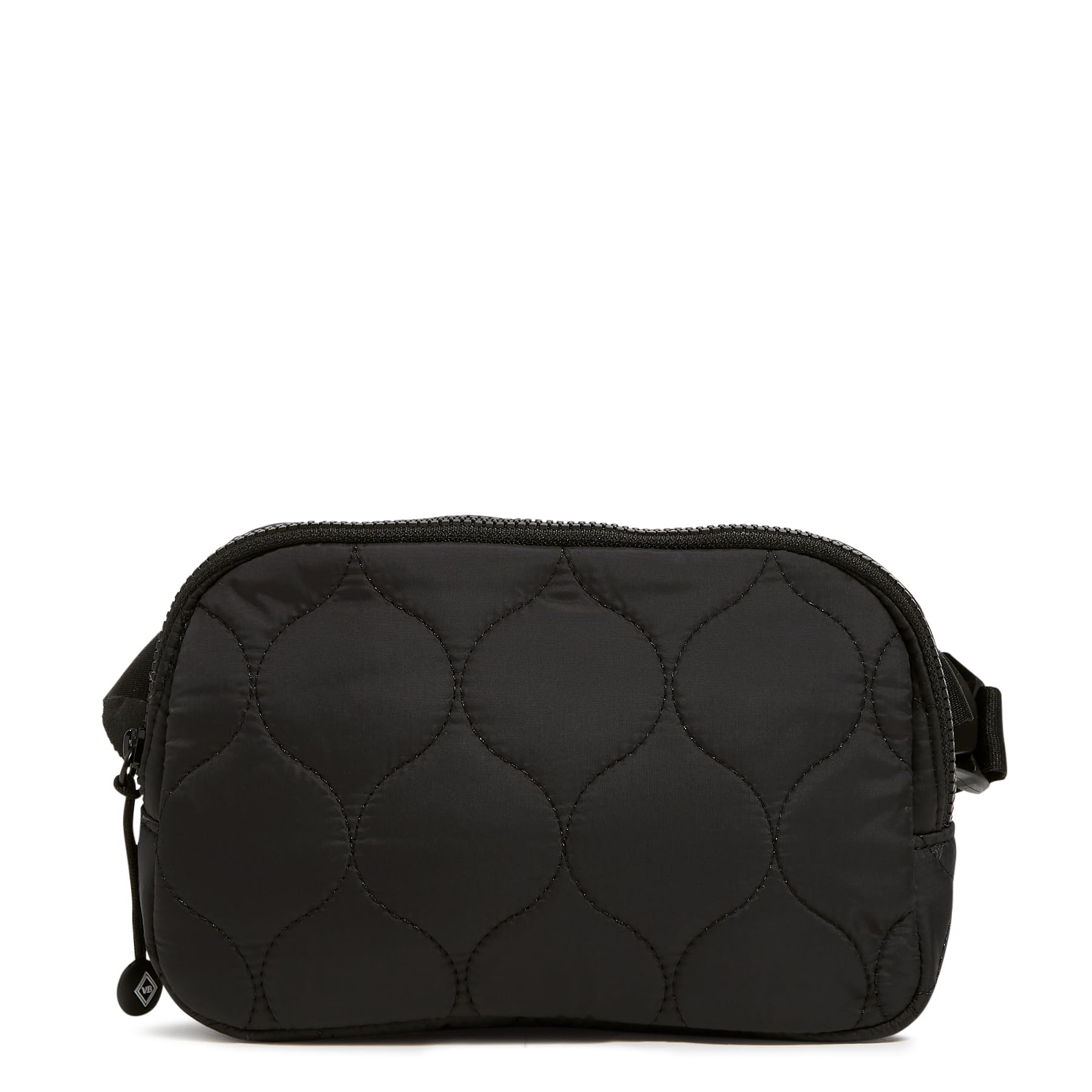 Vera Bradley Women's Featherweight Small Belt Bag Sling Crossbody Purse, Black, One Size