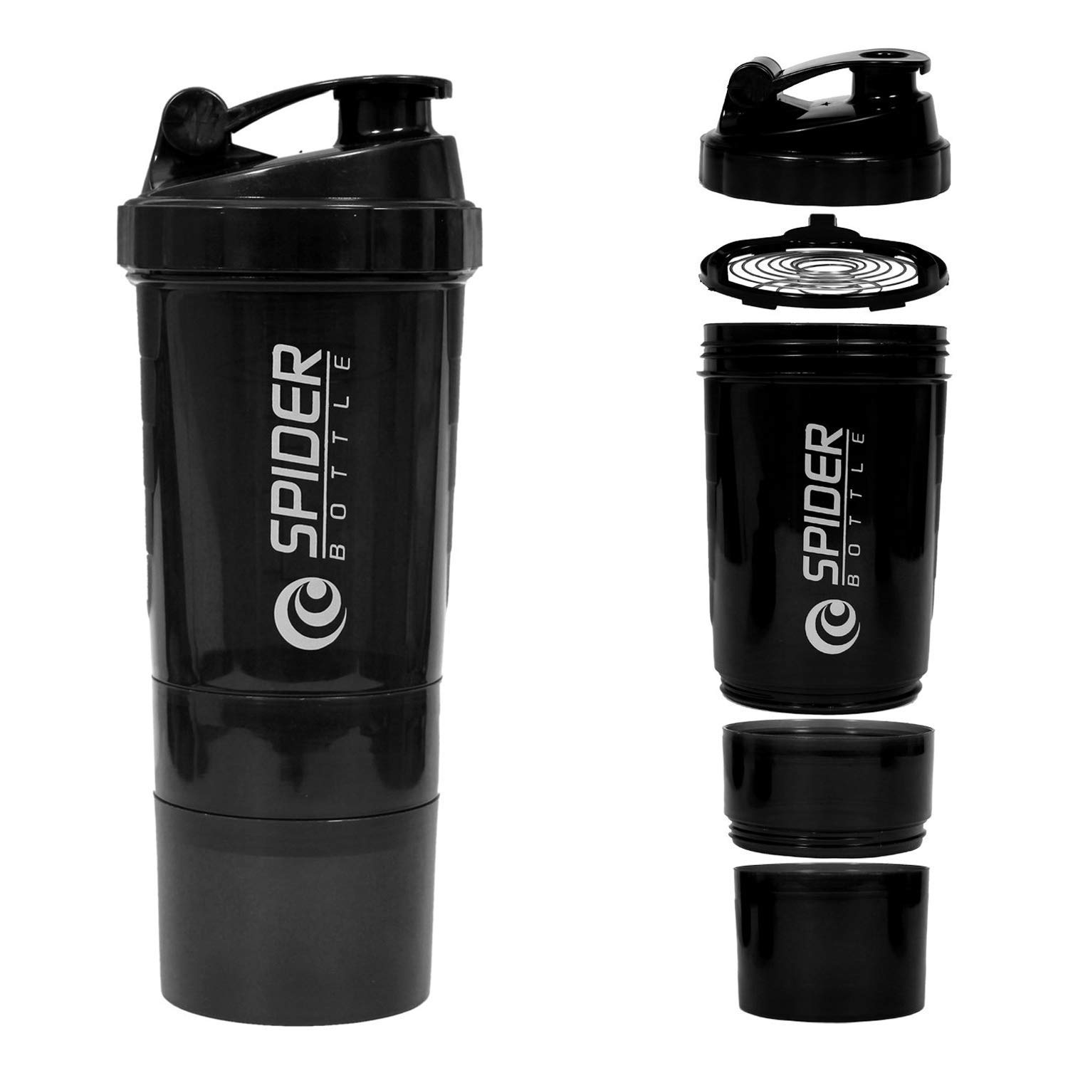 YOGG Spider Gym Shaker Bottle, Shakers for Protein Shake with 2 Storage Compartment Gym protein shaker for workout (B0BVX2R7WN) Amazon Price History, Amazon Price Tracker