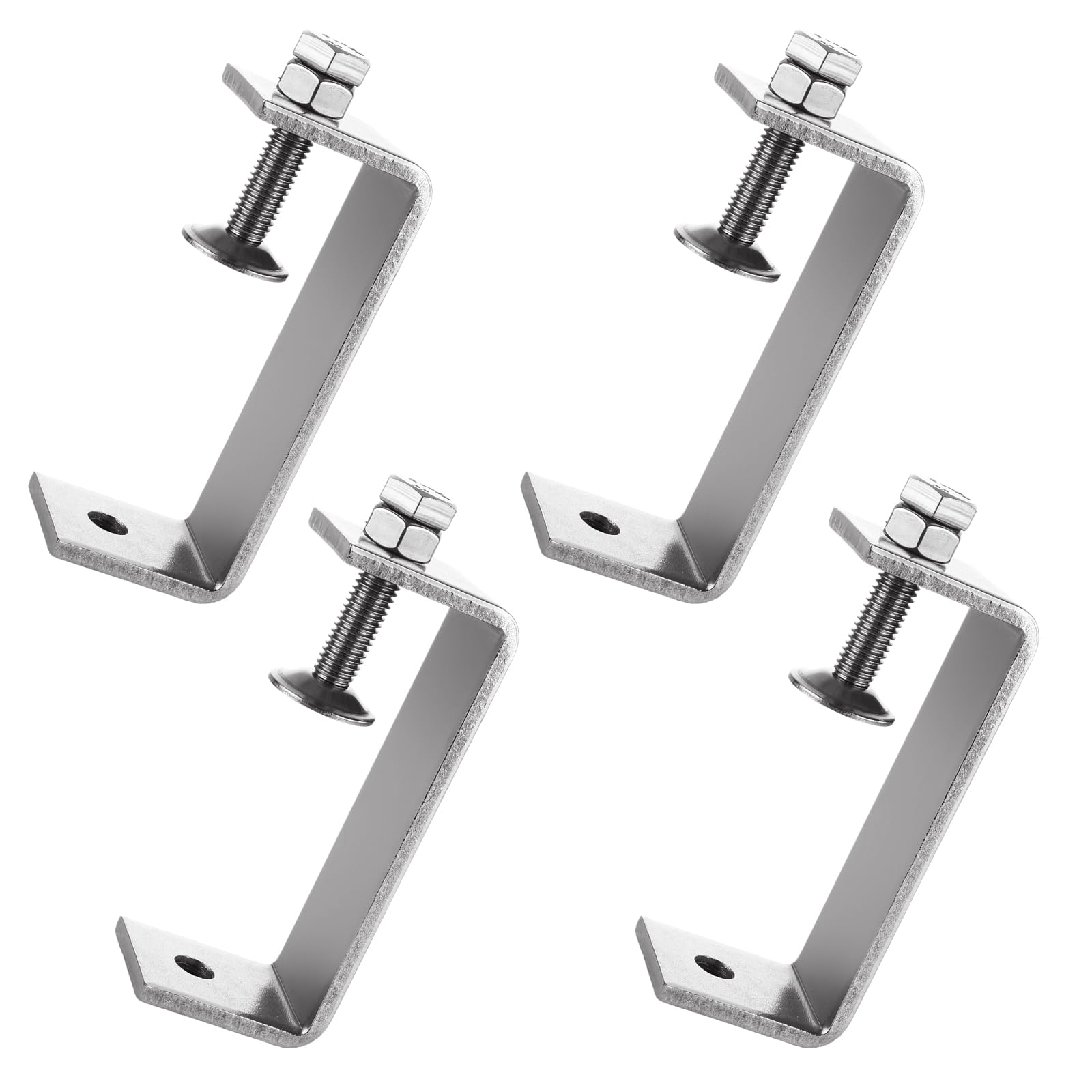 GBACHOOSE 4 Inch Small Tiger Clamp Heavy Duty C-Clamp, 304 Stainless Steel With Wide Jaw Openings for Metal Working, Woodworking, Small Desk (93MM),